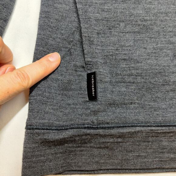 Icebreaker Merino Wool Superfine Lite Bliss Cardigan Small Charcoal Gray *Read - Picture 14 of 16